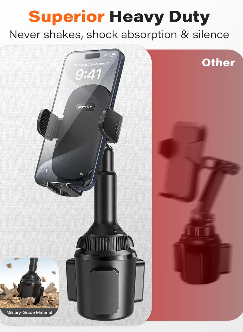 A2C Cup Holder Phone Mount, Cup Phone Holder with Quick Extension Long Arm, Adjustable Universal Cupholder Mobile Mounts for Mercedes SUV Van - Image 4